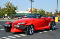 Plymouth Prowler does its best In Today's Traffic