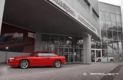 the red devil of bmw 8 Series